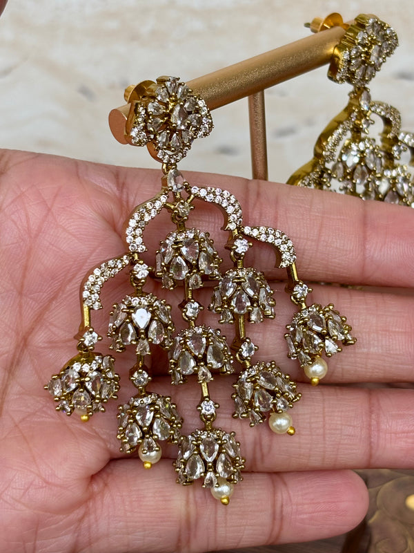 Royal Sparkle Chandelier Earrings