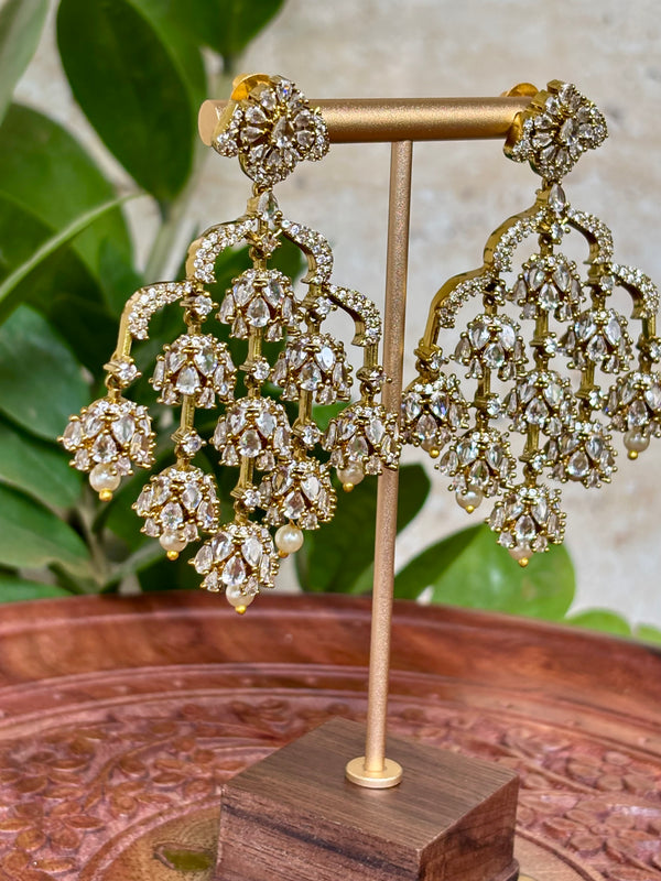 Royal Sparkle Chandelier Earrings