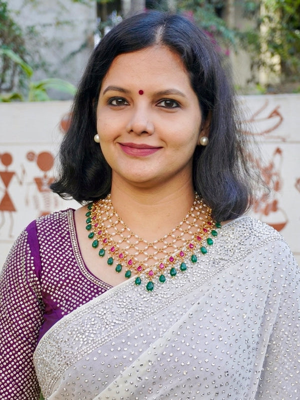 Maharani Pearl Jadau Choker