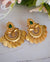 Traditional Coin Drop Chandbali Earrings (Ruby/Green Options)