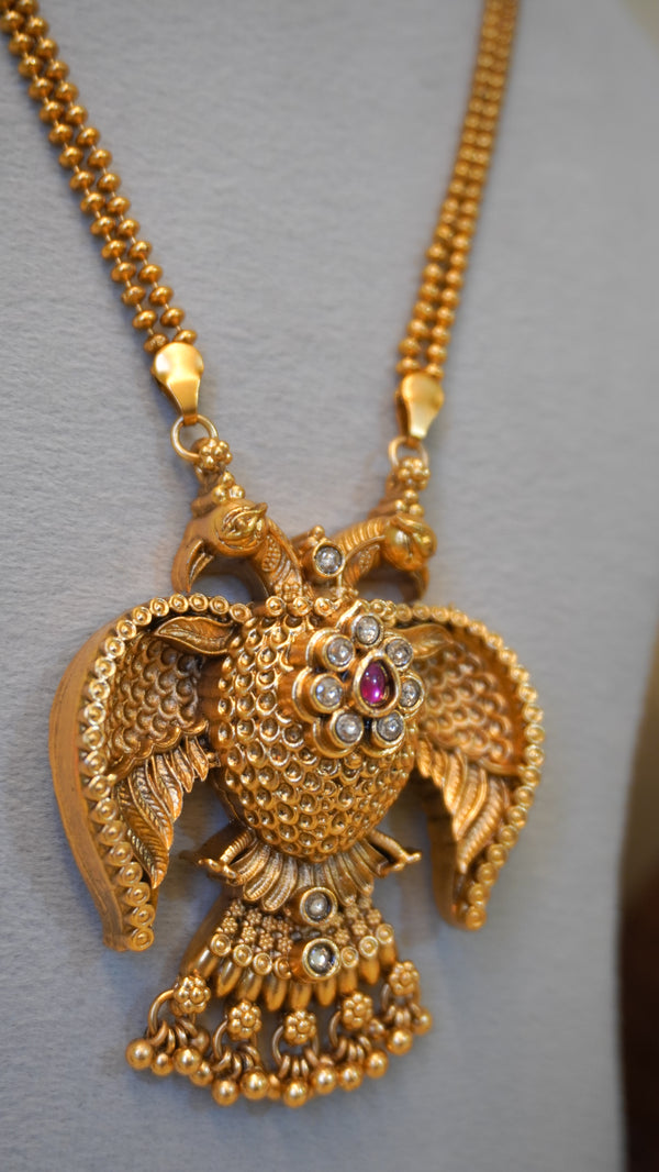 Heritage Gandaberunda Long Necklace Set