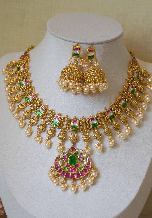 Ratna Vaibhava Jadau Kundan Necklace