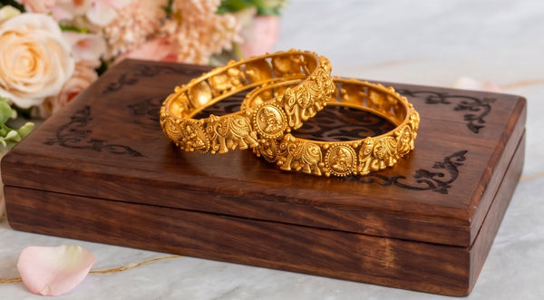 Royal Temple Gajalakshmi Bangles