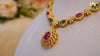 Varnika AD Radiance Necklace Set – Ruby & Emerald Elegance