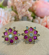Heritage Kundan Flower Studs