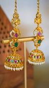 Navaratna Heritage Mattil Jhumkas
