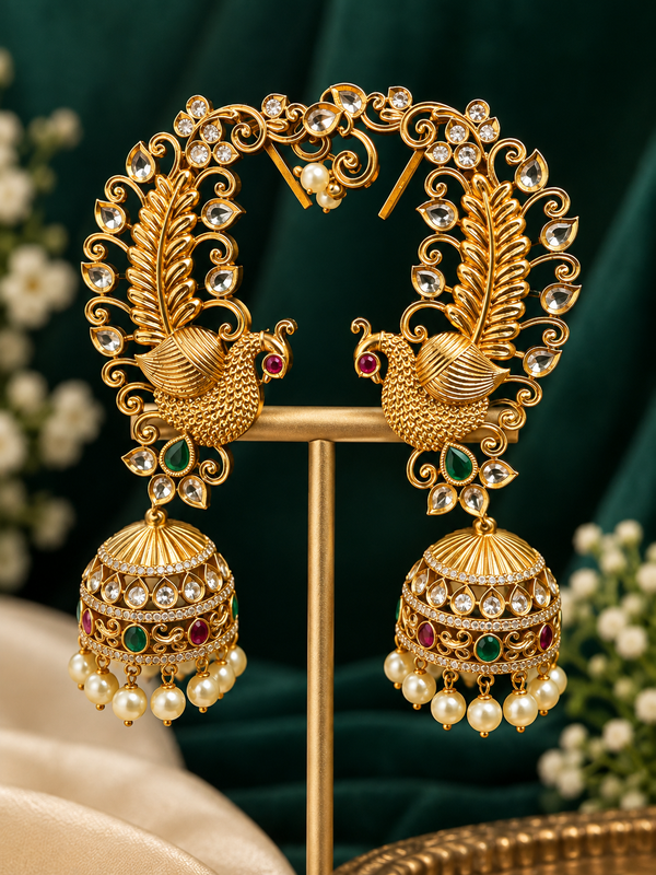 Peacock Heritage Ear Cuff