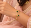 Gold Tone Nagapadam Adjustable Bangle