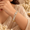 Floral AD Adjustable Bangle