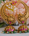 Antique Lakshmi Ruby Kemp Jhumka Earrings