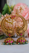 Antique Lakshmi Ruby Kemp Jhumka Earrings