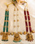 Antique Lakshmi Beaded Temple Haram (Green, Pearl & Ruby Variants)