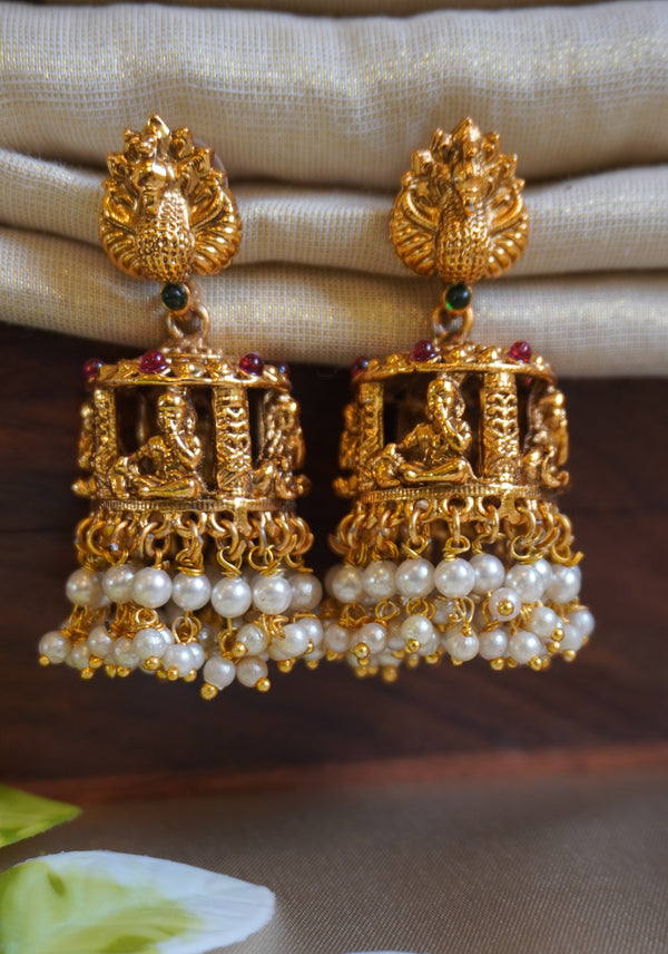Balagopal Pearl Jhumkas