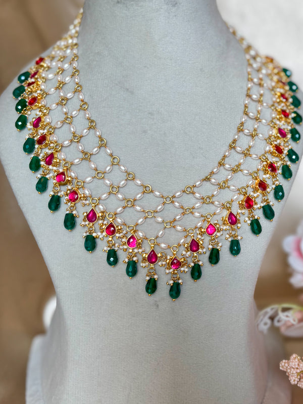 Maharani Pearl Jadau Choker