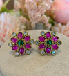 Heritage Kundan Flower Studs