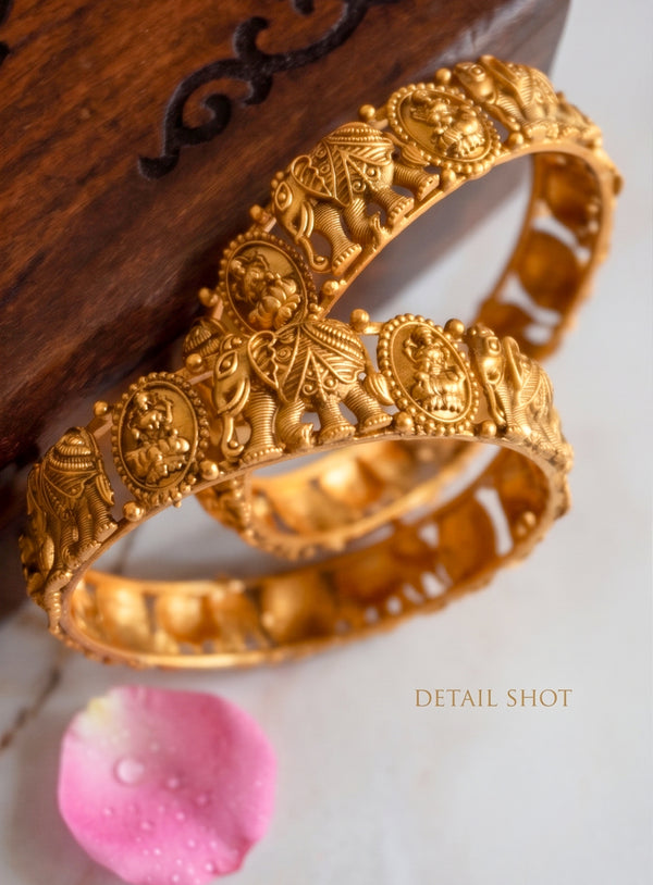 Royal Temple Gajalakshmi Bangles